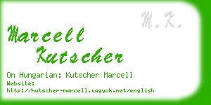 marcell kutscher business card